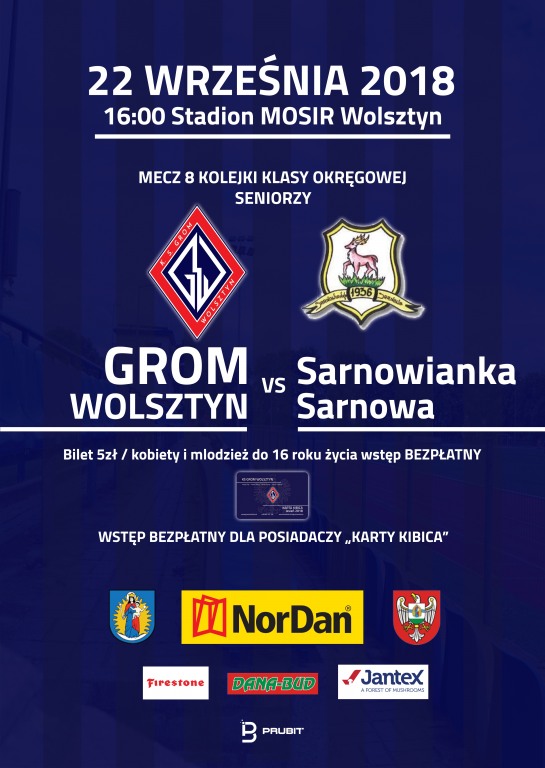 Grom Wolsztyn - Sarnowianka Sarnowa