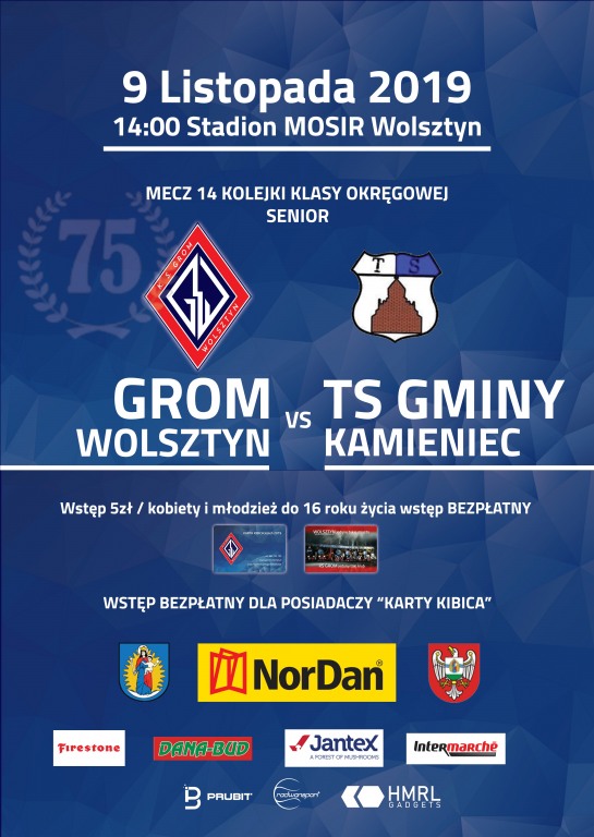 KS GROM WOLSZTYN - TS Gminy Kamieniec